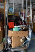 Cage of Household Goods; Fan Heater, New Clothing, Clothes Rail, etc.
