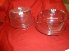 *cake domes with lids x 2