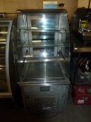 *rear loading display cabinet refrigeration unit with 3 shelves 620w x 780d x 1380h