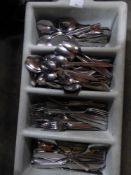 *grey cutlery tray with cutlery assortment