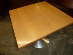 *rectangle wooden topped coffee tables x 2 700w x 600d x 530h