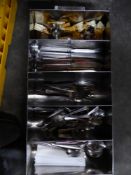 *S/S cutlery tray with cutlery assortment