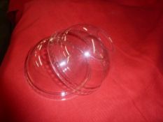 *plastic dome lids with hole x 1000 approx.