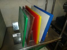 *S/S chopping board stand with boards