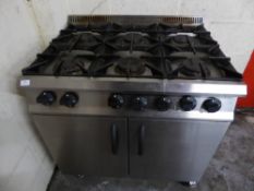 *Moorwood Vulcan 6 burner gas range 2 door 900w x 750d x 940 h