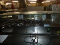 *Polar countertop refrigeration unit with glass display counter front - complete with gastronomes