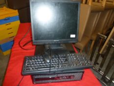 *HP desktop computer with screen, keyboard and mouse