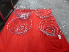 *wire fruit bowls/baskets x 6