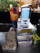 *selection of tea bags; earl grey, peppermint, decaff and 4 bags sugar cubes