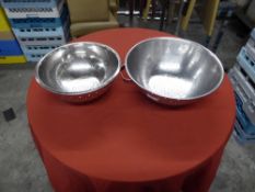 *selection of colanders, various sizes x 9