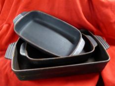 *cast iron dishes and stew pans x 9