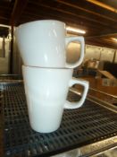 *white coffee mugs x approx. 20