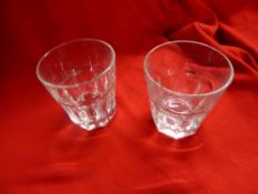 *small 'rocks' water glasses x 10