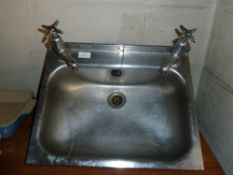 *S/S hand wash sink with taps 460w x 360d
