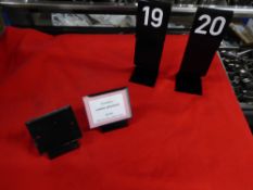 *tables numbers and buffet labels x approx. 50 items