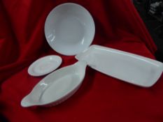 *white crockery - including pasta bowls, eared dishes, rectangle plates and saucers - 40+ items