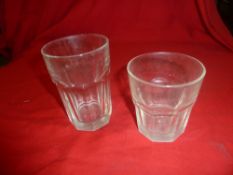 *large quantity of 'rocks' style glasses