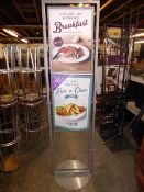 *A3 metal POS stand