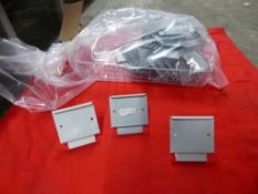 *buffet label stands with grey tray