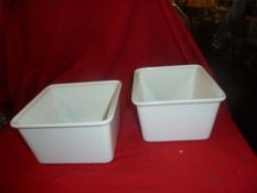 *large white dishes x 6