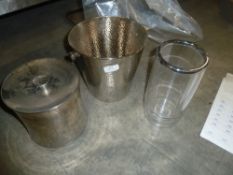 *S/S ice buckets x 2 and wine cooler