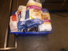 *large quantity of scone mix and flour