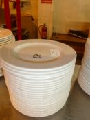 *white side plates diameter 165mm x approx. 24