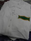 *10 White Polo Shirts (Embroidered)