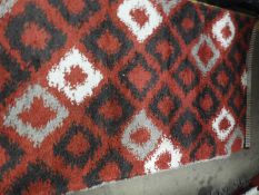 *Red/Grey/Cream Rug 90x150cm