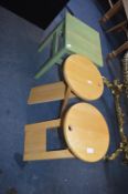 Three Wooden Stools
