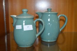 Denby Coffee Pot and Milk Jug