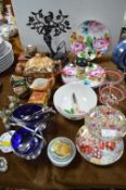 Decorative China, Glassware, etc.