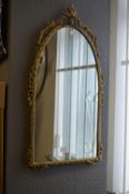Gilt Framed Arch Shaped Mirror