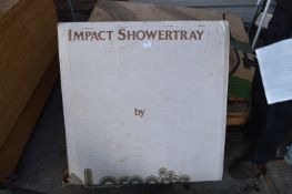 Impact 760 Shower Tray by Laconite in Misty Pink