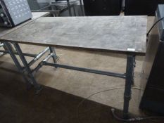 Plywood Top Industrial Style Table