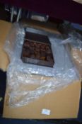 *72 APT Brown Magnet Boxes with Shiny Gold Inlayer 18x18x3cm