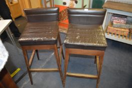 *Pair of Distressed Stools