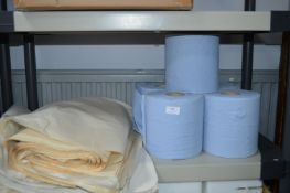 *5 Rolls of Blue Paper and 3 Bundles of Wrapping Paper