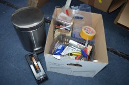 *Office Sundries, Stainless Steel Pedal Bin, etc.