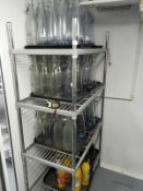 *Four Tier Adjustable Pot Rack 90cm wide, 45cm deep, 167cm high