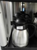 *Three Small Insulated Stainless Steel Coffee Jugs