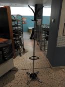 *Chrome & Black Hat, Coat & Umbrella Stand