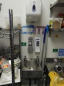 *Stainless Steel Wash Hand Basin, Soap Dispensers and Paper Towel Dispenser