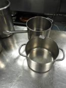 *Two Stainless Steel Pans