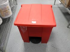 *Rubbermaid Red Waste Bin