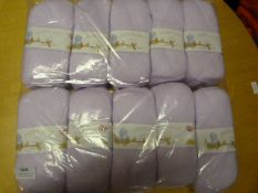10 Balls of 4 ply Purple Wool