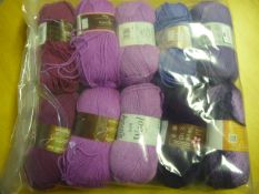 Ten Rolls of Purple Wool