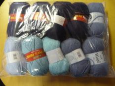 Ten Rolls of Dark Blue Wool