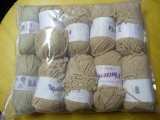 Ten Rolls of Brown Wool