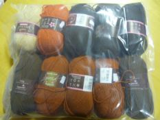 Ten Assorted Rolls of Wool
